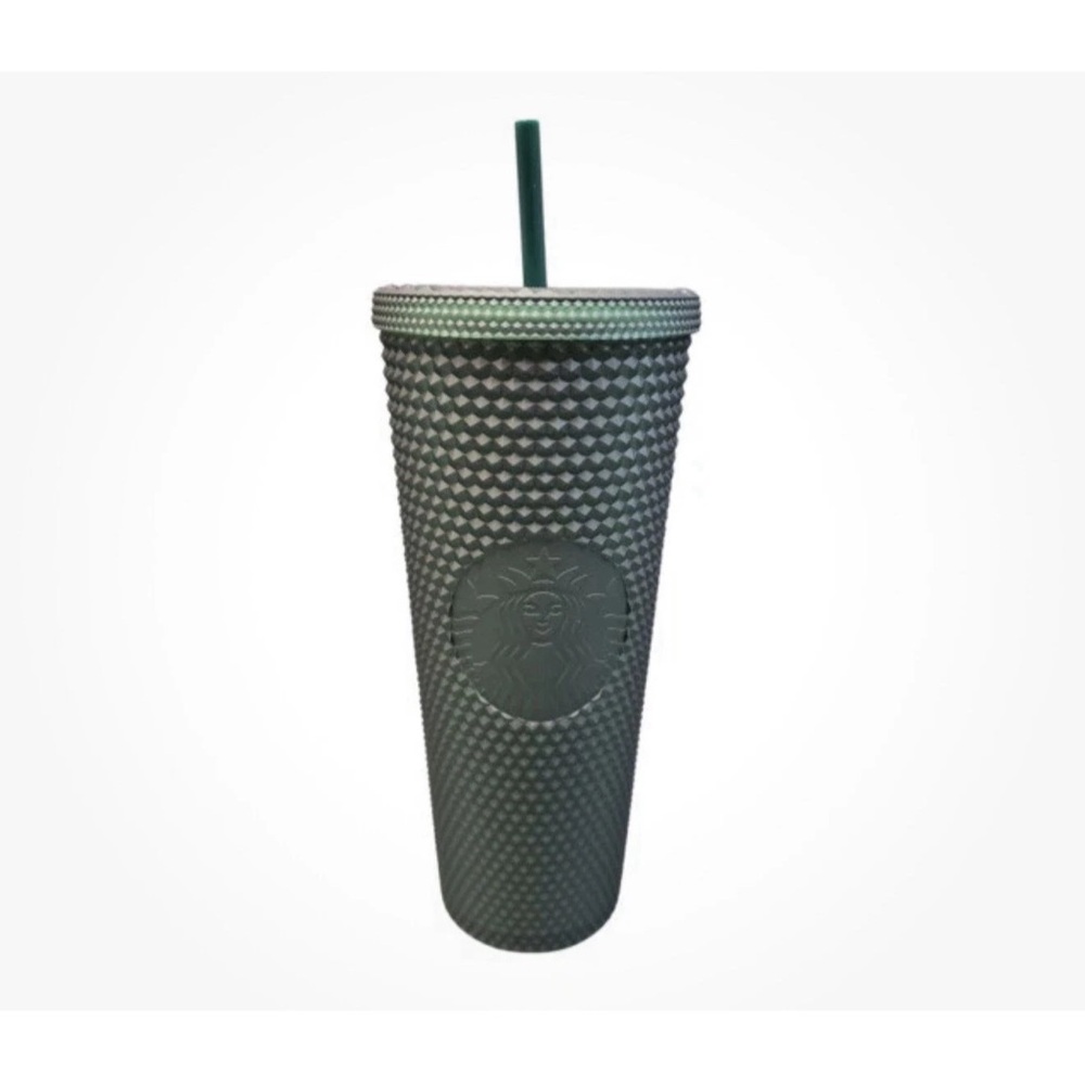 Starbucks Textured Green Tumbler with Straw